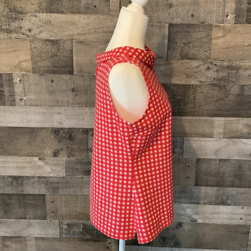 Talbots Sleeveless Gingham Top - Picture 3 of 16